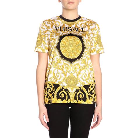 versace t-shirt kadın|Versace Clothing for Women .